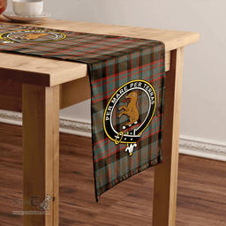 Scottish Alexander Hunting Weathered Clan Tartan Table Runner Clan Tartan Table Runner - Crest Classic Scottish Plaid Tartan Plaid