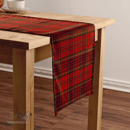 Scottish Anderson of Kinneddar Red Modern Clan Tartan Table Runner Clan Tartan Table Runner - Crest Classic Scottish Plaid Tartan Plaid