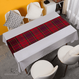 Scottish Anderson of Kinneddar Red Modern Clan Tartan Table Runner Clan Tartan Table Runner - Crest Classic Scottish Plaid Tartan Plaid