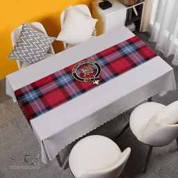 Scottish Baillie of Polkemmet Red Clan Tartan Table Runner Clan Tartan Table Runner - Crest Classic Scottish Plaid Tartan Plaid
