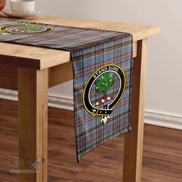 Scottish Anderson Old Weathered Clan Tartan Table Runner Clan Tartan Table Runner - Crest Classic Scottish Plaid Tartan Plaid