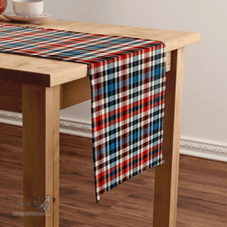Scottish Bell Border (Bell Southern Bell) Ancient Clan Tartan Table Runner Clan Tartan Table Runner - Crest Classic Scottish Plaid Tartan Plaid