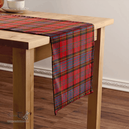 Scottish Anderson of Kinneddar Red Ancient Clan Tartan Table Runner Clan Tartan Table Runner - Crest Classic Scottish Plaid Tartan Plaid