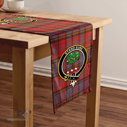 Scottish Anderson of Kinneddar Red Ancient Clan Tartan Table Runner Clan Tartan Table Runner - Crest Classic Scottish Plaid Tartan Plaid