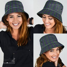 Scottish Wood Modern Plaid Tartan Bucket Hat - Tartan Plaid Brim Hat Scottish Plaid Tartan Plaid - ScotsTee - scotstee.com