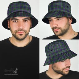 Scottish Wood Modern Plaid Tartan Bucket Hat - Tartan Plaid Brim Hat Scottish Plaid Tartan Plaid - ScotsTee - scotstee.com