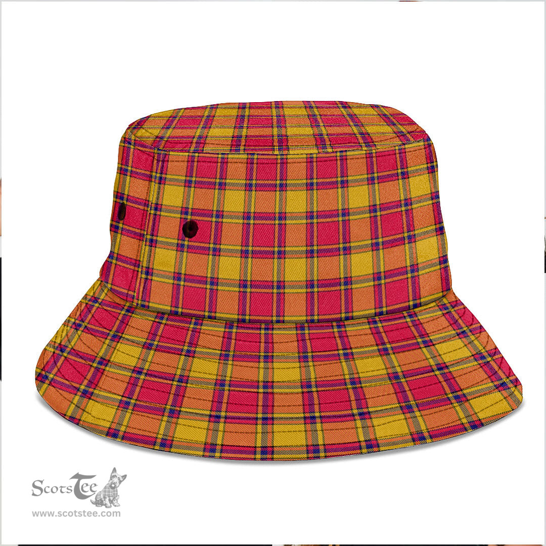 Scottish Scrymgeour Plaid Tartan Bucket Hat - Tartan Plaid Brim Hat Scottish Plaid Tartan Plaid - ScotsTee - scotstee.com