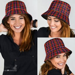 Scottish MacPherson Modern Plaid Tartan Bucket Hat - Tartan Plaid Brim Hat Scottish Plaid Tartan Plaid - ScotsTee - scotstee.com