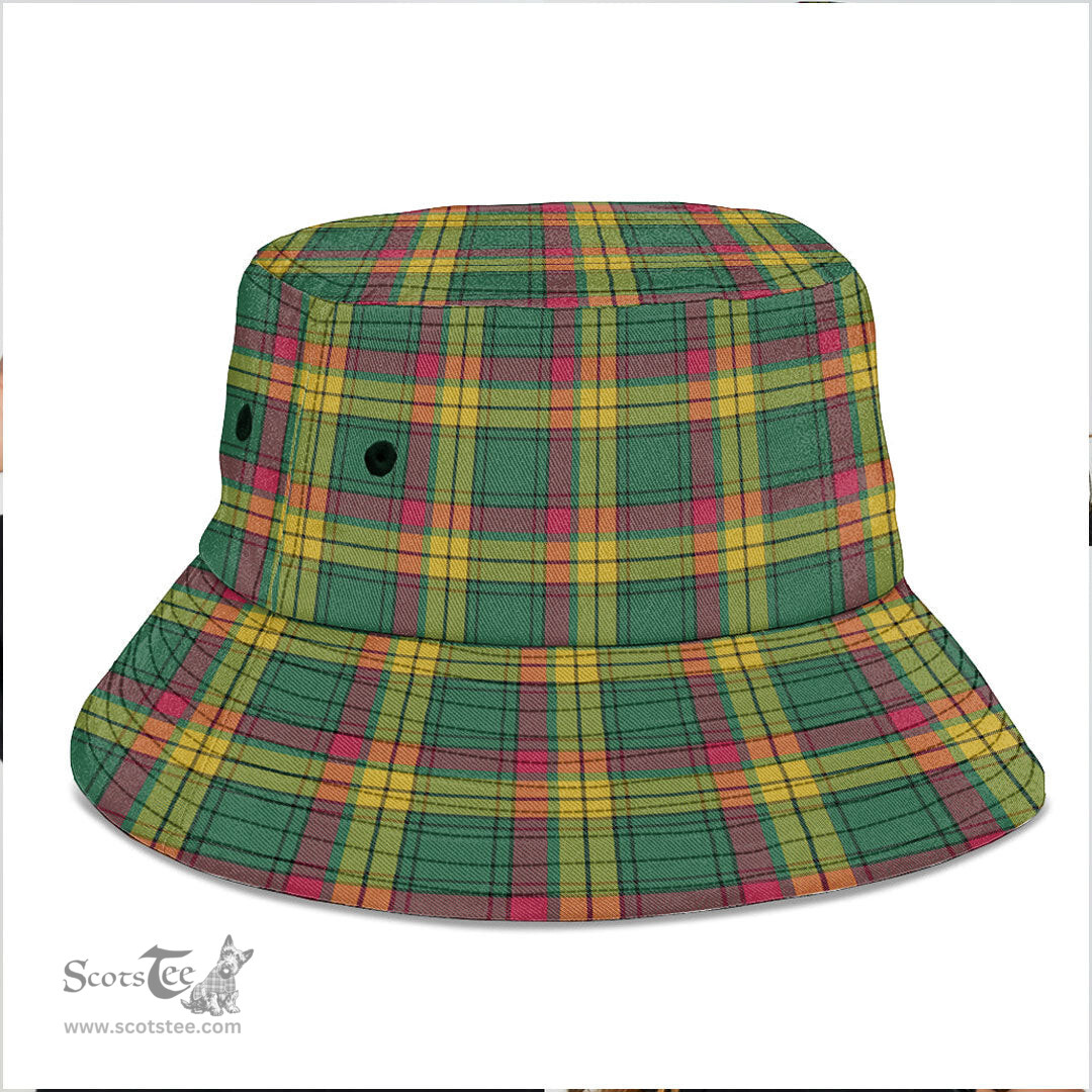 Scottish MacMillan Old Ancient Plaid Tartan Bucket Hat - Tartan Plaid Brim Hat Scottish Plaid Tartan Plaid - ScotsTee - scotstee.com