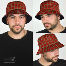 Scottish Morrison Red Modern Plaid Tartan Bucket Hat - Tartan Plaid Brim Hat Scottish Plaid Tartan Plaid - ScotsTee - scotstee.com