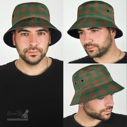Scottish Menzies Green Ancient Plaid Tartan Bucket Hat - Tartan Plaid Brim Hat Scottish Plaid Tartan Plaid - ScotsTee - scotstee.com