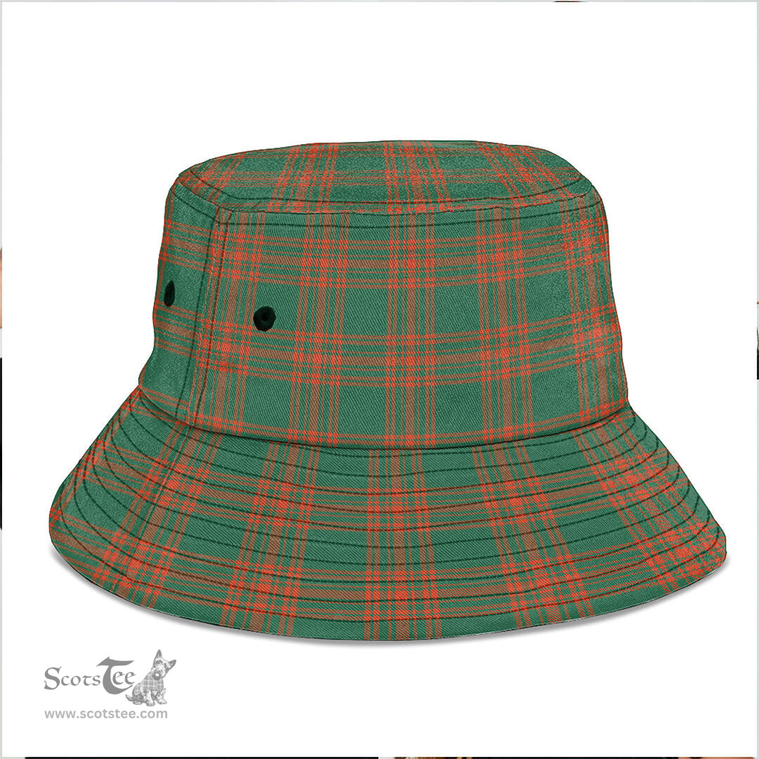 Scottish Menzies Green Ancient Plaid Tartan Bucket Hat - Tartan Plaid Brim Hat Scottish Plaid Tartan Plaid - ScotsTee - scotstee.com