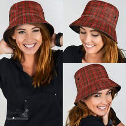 Scottish MacKinnon Modern Plaid Tartan Bucket Hat - Tartan Plaid Brim Hat Scottish Plaid Tartan Plaid - ScotsTee - scotstee.com