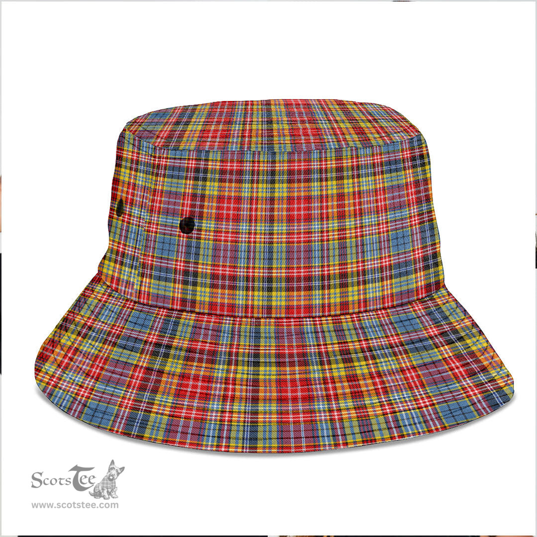 Scottish Ogilvie of Airlie Ancient Plaid Tartan Bucket Hat - Tartan Plaid Brim Hat Scottish Plaid Tartan Plaid - ScotsTee - scotstee.com