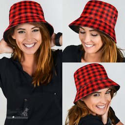 Scottish MacIver Modern Plaid Tartan Bucket Hat - Tartan Plaid Brim Hat Scottish Plaid Tartan Plaid - ScotsTee - scotstee.com