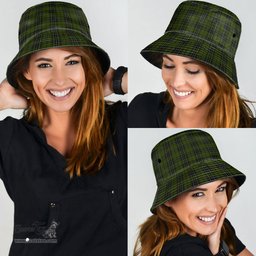Scottish MacLean Hunting Plaid Tartan Bucket Hat - Tartan Plaid Brim Hat Scottish Plaid Tartan Plaid - ScotsTee - scotstee.com
