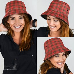 Scottish Grant Weathered Plaid Tartan Bucket Hat - Tartan Plaid Brim Hat Scottish Plaid Tartan Plaid - ScotsTee - scotstee.com
