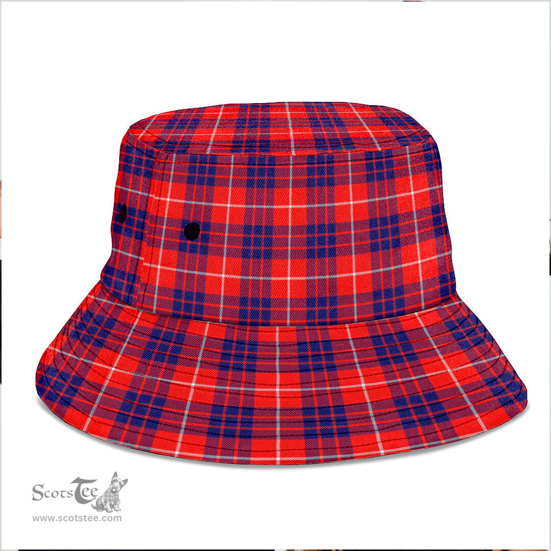 Scottish Hamilton Modern Plaid Tartan Bucket Hat - Tartan Plaid Brim Hat Scottish Plaid Tartan Plaid - ScotsTee - scotstee.com