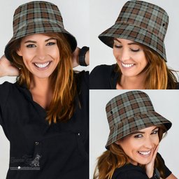Scottish MacLeod of Harris Weathered Plaid Tartan Bucket Hat - Tartan Plaid Brim Hat Scottish Plaid Tartan Plaid - ScotsTee - scotstee.com