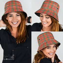 Scottish Munro Ancient Plaid Tartan Bucket Hat - Tartan Plaid Brim Hat Scottish Plaid Tartan Plaid - ScotsTee - scotstee.com
