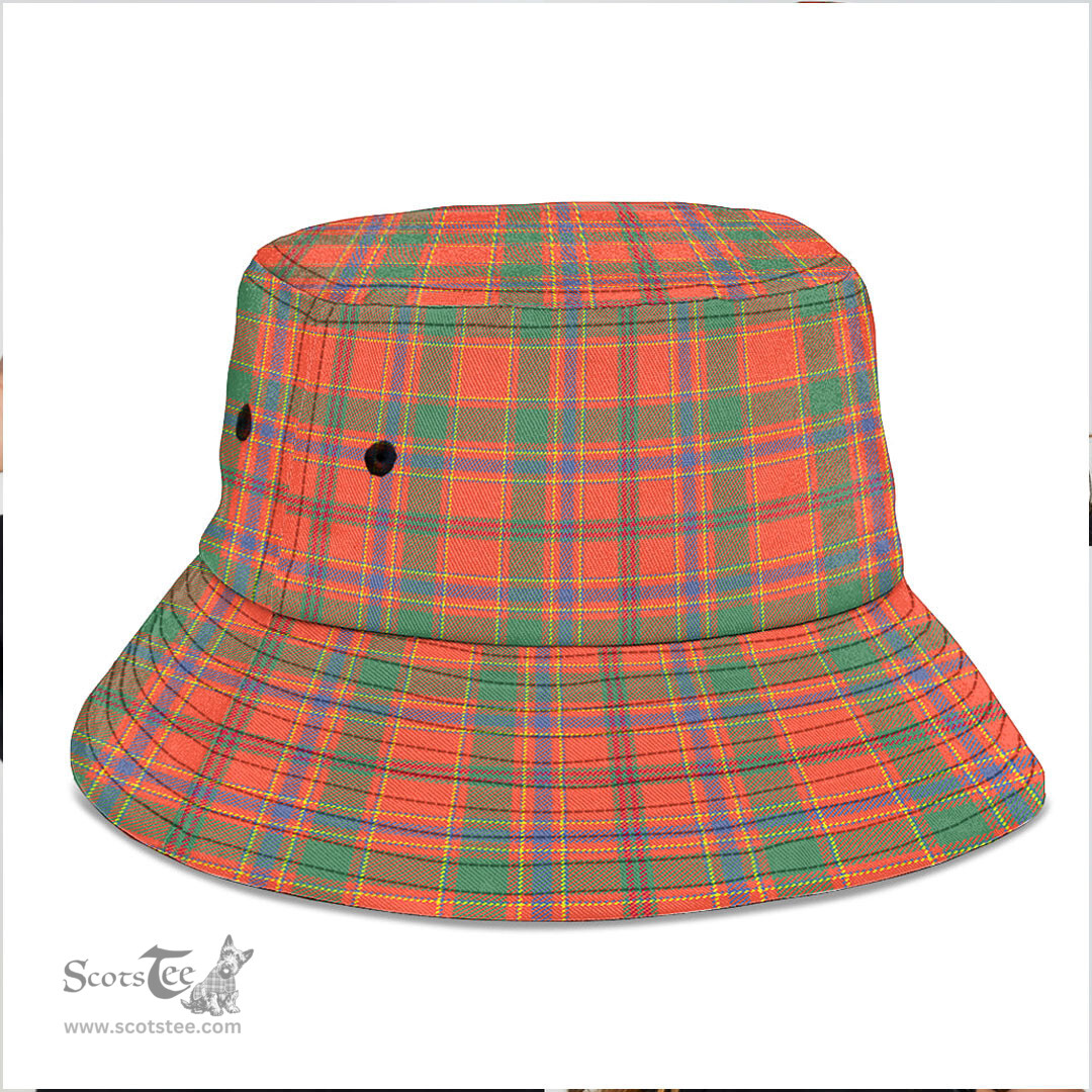 Scottish Munro Ancient Plaid Tartan Bucket Hat - Tartan Plaid Brim Hat Scottish Plaid Tartan Plaid - ScotsTee - scotstee.com