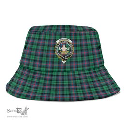 Scottish Urquhart Broad Red Ancient Plaid Tartan Crest Bucket Hat - Tartan Plaid Brim Hat Scottish Plaid Tartan Plaid - ScotsTee - scotstee.com