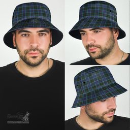 Scottish MacInnes Modern Plaid Tartan Bucket Hat - Tartan Plaid Brim Hat Scottish Plaid Tartan Plaid - ScotsTee - scotstee.com