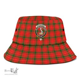Scottish MacQuarrie Modern Plaid Tartan Crest Bucket Hat - Tartan Plaid Brim Hat Scottish Plaid Tartan Plaid - ScotsTee - scotstee.com