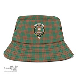 Scottish Menzies Green Ancient Plaid Tartan Crest Bucket Hat - Tartan Plaid Brim Hat Scottish Plaid Tartan Plaid - ScotsTee - scotstee.com