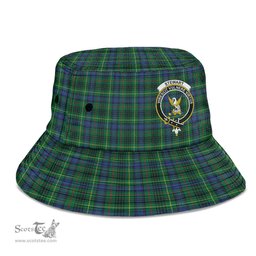 Scottish Stewart Hunting Modern Plaid Tartan Crest Bucket Hat - Tartan Plaid Brim Hat Scottish Plaid Tartan Plaid - ScotsTee - scotstee.com