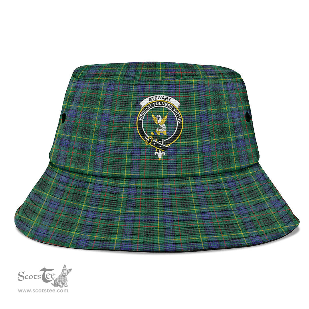 Scottish Stewart Hunting Modern Plaid Tartan Crest Bucket Hat - Tartan Plaid Brim Hat Scottish Plaid Tartan Plaid - ScotsTee - scotstee.com