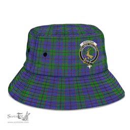 Scottish Strachan Plaid Tartan Crest Bucket Hat - Tartan Plaid Brim Hat Scottish Plaid Tartan Plaid - ScotsTee - scotstee.com