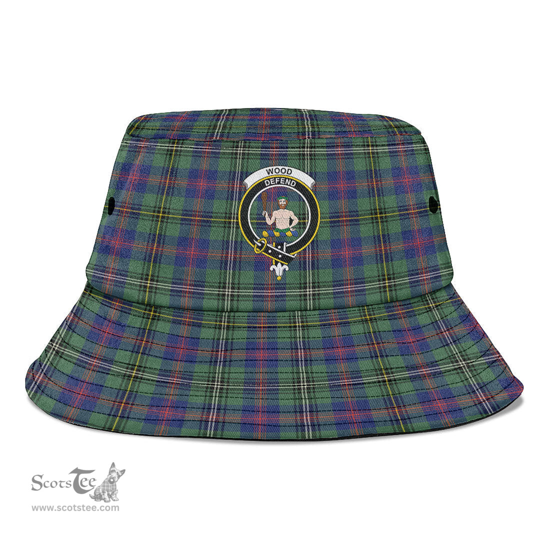 Scottish Wood Modern Plaid Tartan Crest Bucket Hat - Tartan Plaid Brim Hat Scottish Plaid Tartan Plaid - ScotsTee - scotstee.com