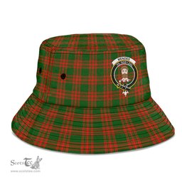 Scottish Menzies Green Modern Plaid Tartan Crest Bucket Hat - Tartan Plaid Brim Hat Scottish Plaid Tartan Plaid - ScotsTee - scotstee.com