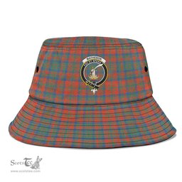 Scottish Matheson Ancient Plaid Tartan Crest Bucket Hat - Tartan Plaid Brim Hat Scottish Plaid Tartan Plaid - ScotsTee - scotstee.com