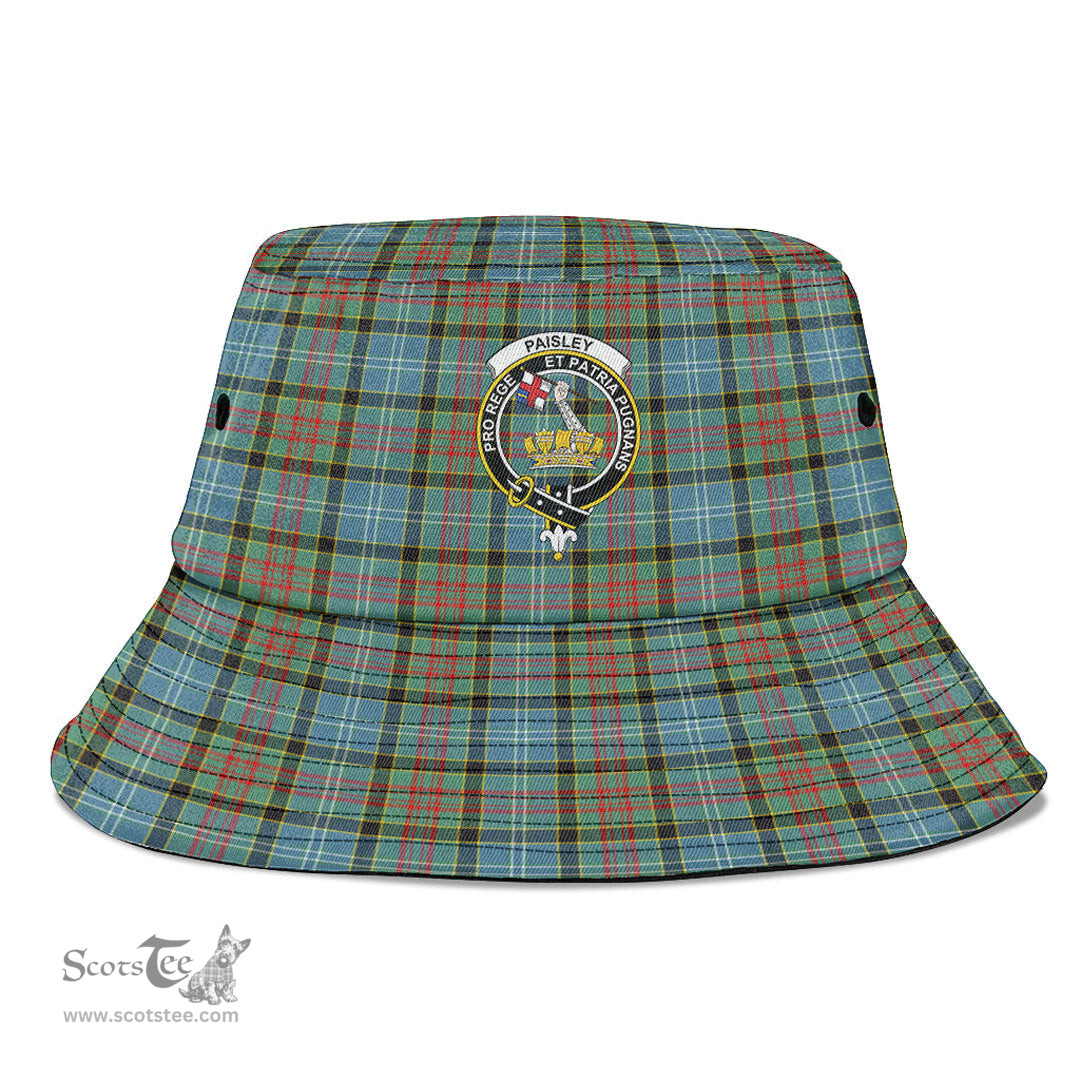 Scottish Paisley District Plaid Tartan Crest Bucket Hat - Tartan Plaid Brim Hat Scottish Plaid Tartan Plaid - ScotsTee - scotstee.com