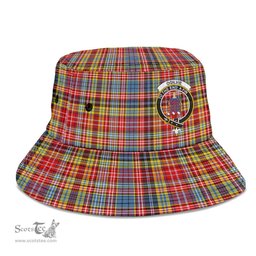 Scottish Ogilvie of Airlie Ancient Plaid Tartan Crest Bucket Hat - Tartan Plaid Brim Hat Scottish Plaid Tartan Plaid - ScotsTee - scotstee.com
