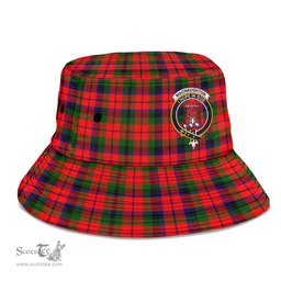 Scottish MacNaughton Modern Plaid Tartan Crest Bucket Hat - Tartan Plaid Brim Hat Scottish Plaid Tartan Plaid - ScotsTee - scotstee.com