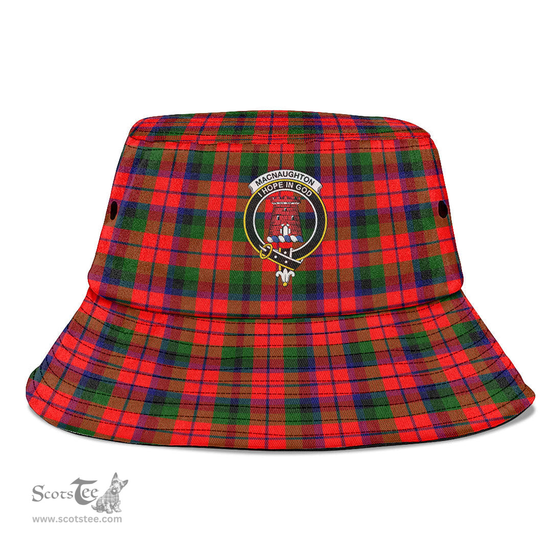 Scottish MacNaughton Modern Plaid Tartan Crest Bucket Hat - Tartan Plaid Brim Hat Scottish Plaid Tartan Plaid - ScotsTee - scotstee.com