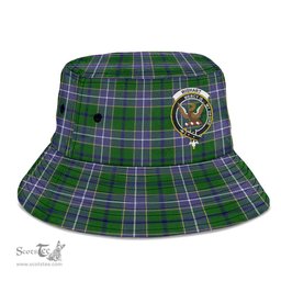 Scottish Wishart Hunting Modern Plaid Tartan Crest Bucket Hat - Tartan Plaid Brim Hat Scottish Plaid Tartan Plaid - ScotsTee - scotstee.com