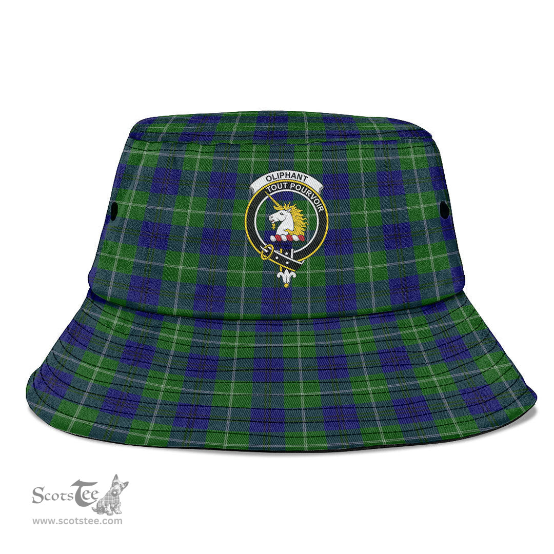 Scottish Oliphant Modern Plaid Tartan Crest Bucket Hat - Tartan Plaid Brim Hat Scottish Plaid Tartan Plaid - ScotsTee - scotstee.com