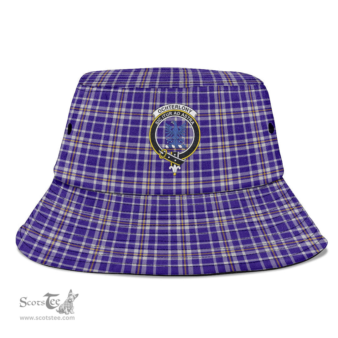 Scottish Ochterlony Plaid Tartan Crest Bucket Hat - Tartan Plaid Brim Hat Scottish Plaid Tartan Plaid - ScotsTee - scotstee.com