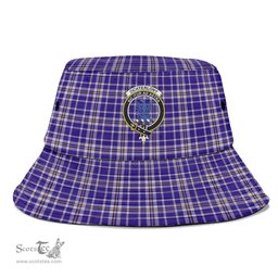 Scottish Ochterlony Plaid Tartan Crest Bucket Hat - Tartan Plaid Brim Hat Scottish Plaid Tartan Plaid - ScotsTee - scotstee.com