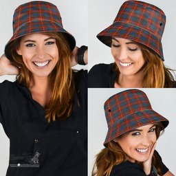 Scottish Fraser Ancient Plaid Tartan Bucket Hat - Tartan Plaid Brim Hat Scottish Plaid Tartan Plaid - ScotsTee - scotstee.com