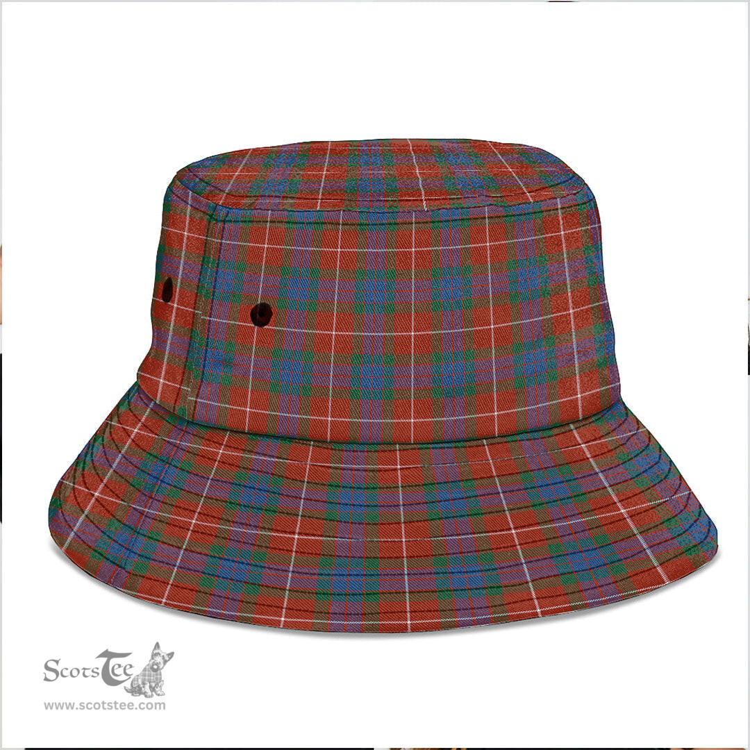 Scottish Fraser Ancient Plaid Tartan Bucket Hat - Tartan Plaid Brim Hat Scottish Plaid Tartan Plaid - ScotsTee - scotstee.com