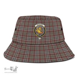 Scottish Nicolson Hunting Weathered Plaid Tartan Crest Bucket Hat - Tartan Plaid Brim Hat Scottish Plaid Tartan Plaid - ScotsTee - scotstee.com