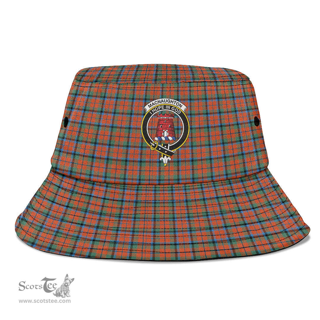 Scottish MacNaughton Ancient Plaid Tartan Crest Bucket Hat - Tartan Plaid Brim Hat Scottish Plaid Tartan Plaid - ScotsTee - scotstee.com