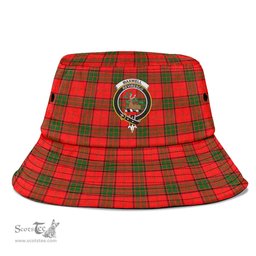 Scottish Maxwell Modern Plaid Tartan Crest Bucket Hat - Tartan Plaid Brim Hat Scottish Plaid Tartan Plaid - ScotsTee - scotstee.com