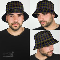 Scottish Clelland Modern Plaid Tartan Bucket Hat - Tartan Plaid Brim Hat Scottish Plaid Tartan Plaid - ScotsTee - scotstee.com