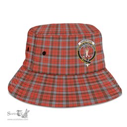 Scottish Robertson Weathered Plaid Tartan Crest Bucket Hat - Tartan Plaid Brim Hat Scottish Plaid Tartan Plaid - ScotsTee - scotstee.com